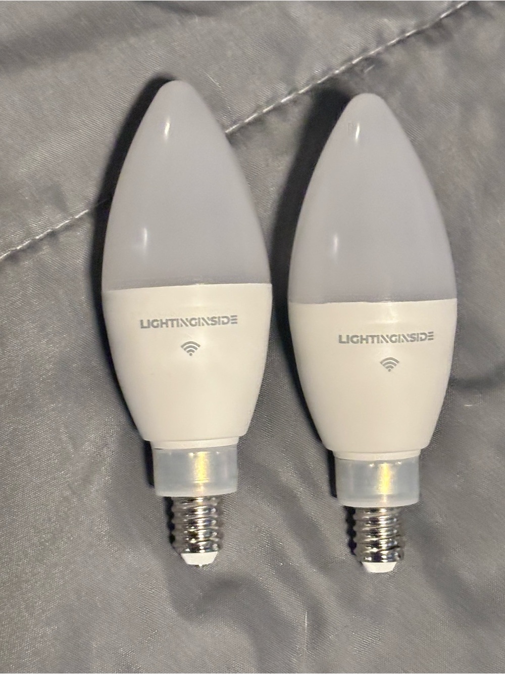 White Smart LED Candle Bulbs - Pack of 2
